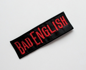 Naszywka Haftowana BAD ENGLISH - Logo