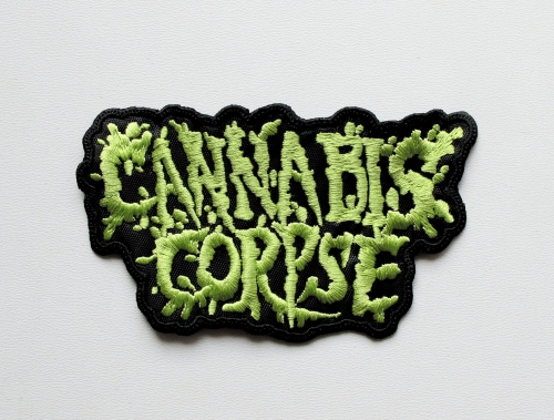 CANNABIS CORPSE - Logo Shaped -- Embroidered Patch.jpg