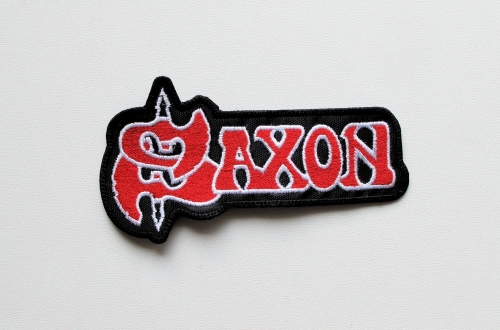 SAXON - Logo [white red] -- Embroidered Patch.jpg