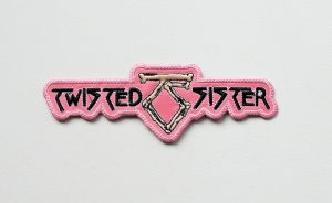 TWISTED SISTER [pink] - Logo -- Embroidered Patch
