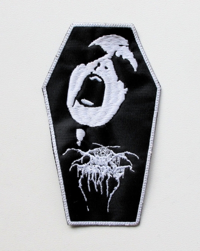 DARKTHRONE [white] - Fenriz Coffin -- Embroidered Patch.jpg