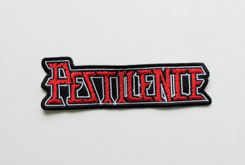 PESTILENCE - Logo [red white] -- Embroidered Patch.jpg