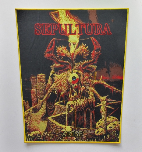 SEPULTURA - Arise [gold outline] -- Woven Backpatch.jpg