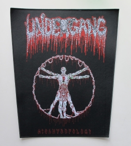 UNDERGANG - Misantropologi [black outline] -- Woven Backpatch