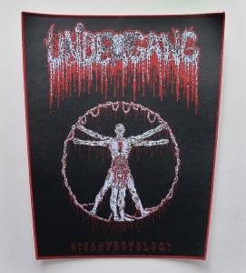 UNDERGANG - Misantropologi [red outline] -- Woven Backpatch