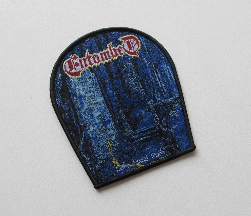 ENTOMBED - Left Hand Path [black outline] -- Woven Patch.JPG