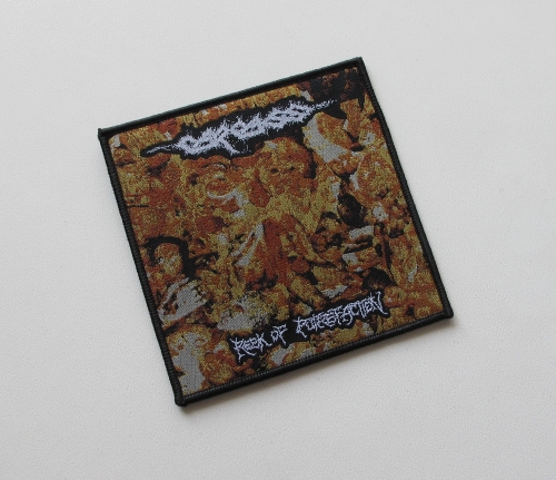 CARCASS - Reek of Putrefaction [black outline] -- Woven Patch.JPG