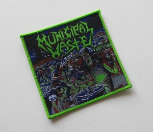 Naszywka MUNICIPAL WASTE - The Art of Partying [green outline]