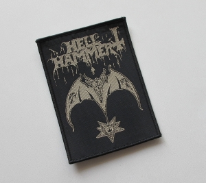 Naszywka HELLHAMMER - Satanic Rites [black outline]