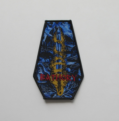 BATHORY - Blood on Ice Coffin [black] -- Woven Patch.jpg