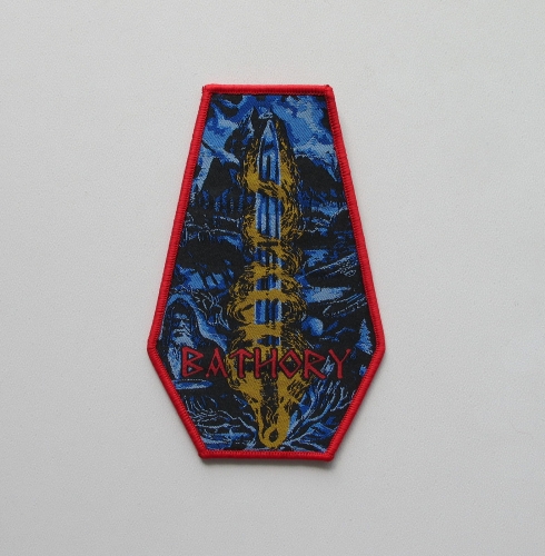 BATHORY - Blood on Ice Coffin [red] -- Woven Patch.jpg