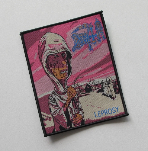 DEATH - Leprosy Beavis and Butthead [black outline] -- Woven Patch.jpg
