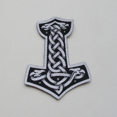 THOR'S HAMMER [Laser Cut] - Mjolnir -- Woven Patch.JPG