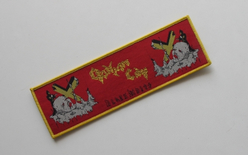 GOTHAM CITY [strip] - Black Writs [yellow outline] -- Woven Patch.jpg