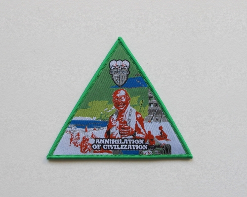 EVILDEAD - Annihilation of Civilization [green outline] -- Woven Patch.jpg