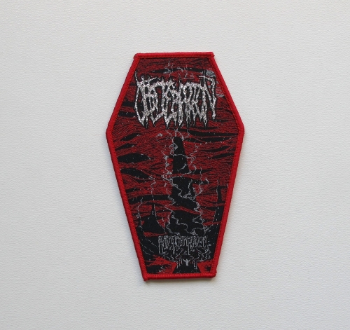 OBLITERATION - Black Death Horizon [red outline] -- Woven Patch.jpg