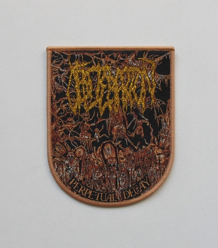 OBLITERATION - Perpetual Decay [cream outline] -- Woven Patch.jpg