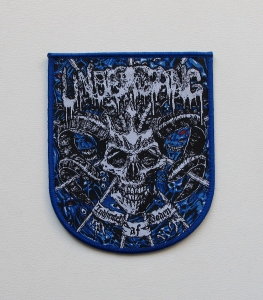 UNDERGANG - Indhentet Af Dø​den [blue outline] -- Woven Patch