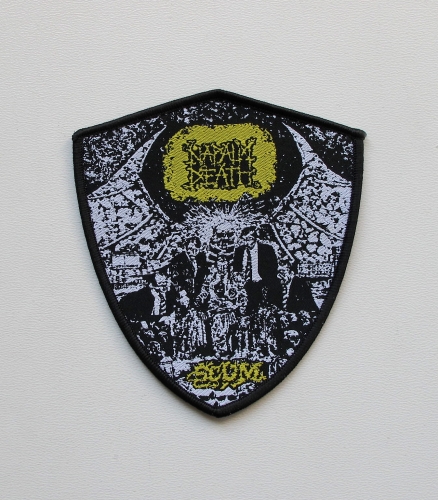 NAPALM DEATH - Scum [black outline] -- Woven Patch.jpg