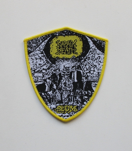 NAPALM DEATH - Scum [yellow outline] -- Woven Patch.jpg