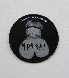 Naszywka MIDNIGHT - Lust Filth And Sleaze [black outline]