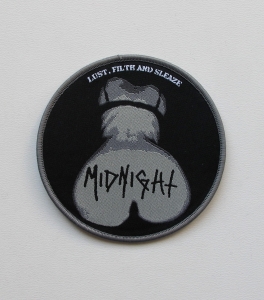 Naszywka MIDNIGHT - Lust Filth And Sleaze [grey outline]