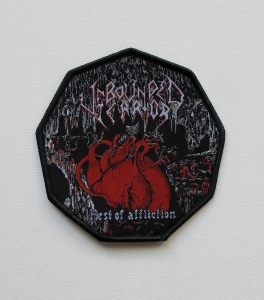 UNBOUNDED TERROR - Nest of Affliction [black outline] -- Woven Patch