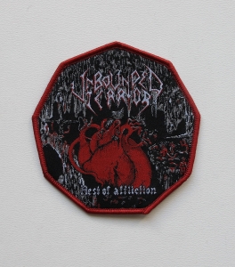 UNBOUNDED TERROR - Nest of Affliction [red outline] -- Woven Patch