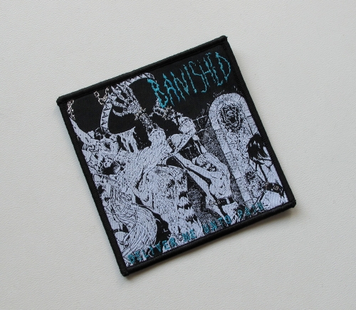 BANISHED - Deliver Me Unto Pain [black outline] -- Woven Patch.jpg