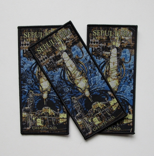 SEPULTURA - Chaos A.D. [black outline] -- Woven Patch.jpg