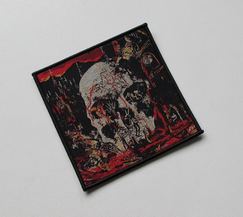 SLAYER - South of Heaven [black outline] -- Woven Patch.jpg