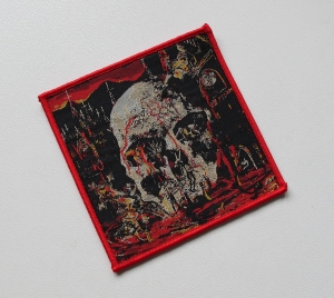 SLAYER - South of Heaven [red outline] -- Woven Patch