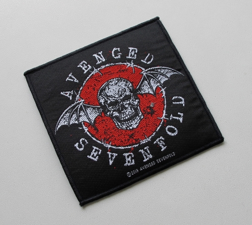 AVENGED SEVENFOLD - Winged Skull Logo -- Woven Patch.jpg