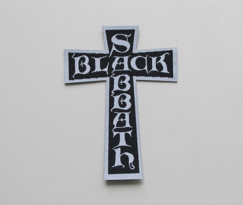 BLACK SABBATH [Laser Cut] - Cross -- Woven Patch.jpg