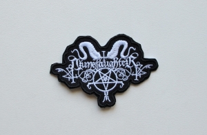 Naszywka NUNSLAUGHTER - Logo Shaped #2 [white]