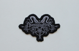 Naszywka NUNSLAUGHTER - Logo Shaped #2 [grey]