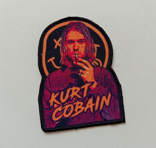 NIRVANA - Kurt Cobain [iron on] -- Patch.jpg