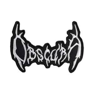 OBSCURA - Logo White [iron on] -- Embroidered Patch