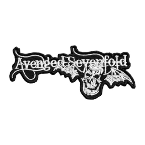 AVENGED SEVENFOLD - Logo White [iron on] -- Embroidered Patch