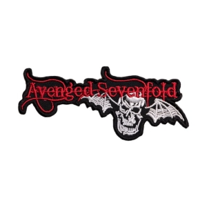 AVENGED SEVENFOLD - Logo Red [iron on] -- Embroidered Patch