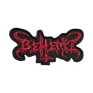 BEHERIT - Logo Red [iron on] -- Embroidered Patch