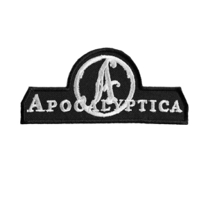 APOCALYPTICA - LOGO WHITE [iron on] -- Embroidered Patch