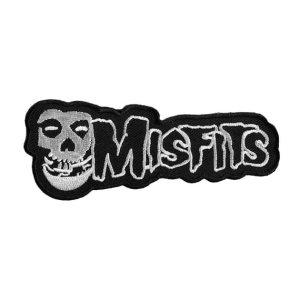 MISFITS - Logo White [iron on] -- Embroidered Patch