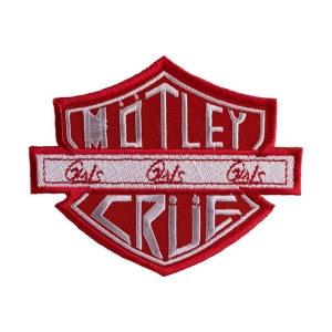MOTLEY CRUE - Girls, Girls, Girls  [iron on] -- Embroidered  Patch