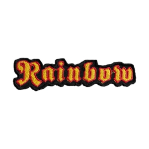 RAINBOW - Logo [iron on] -- Embroidered Patch