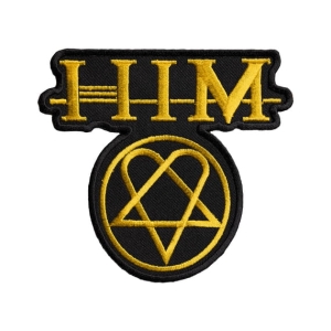 Naszywka termiczna HIM - Heartagram Yellow