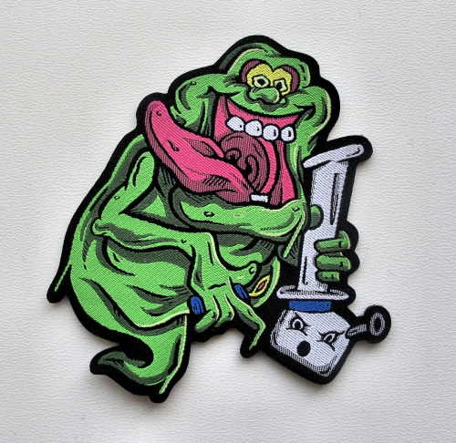 GHOSTBUSTERS - Slimer Puff Bong [Laser Cut] -- Woven Patch.jpg