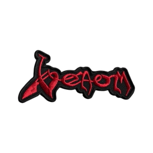 VENOM - Logo Red [iron on] -- Embroidered Patch