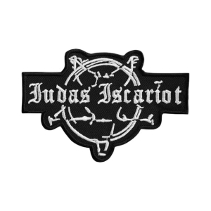 JUDAS ISCARIOT - Logo White [iron on] -- Embroidered  Patch