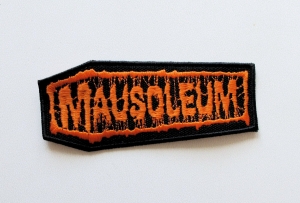 MAUSOLEUM - Coffin [orange] -- Embroidered Patch